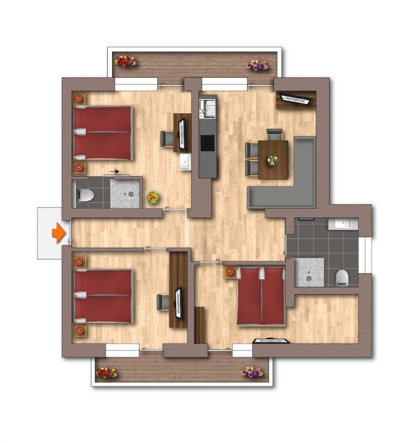 מאיירהופן Alma Appartements מראה חיצוני תמונה